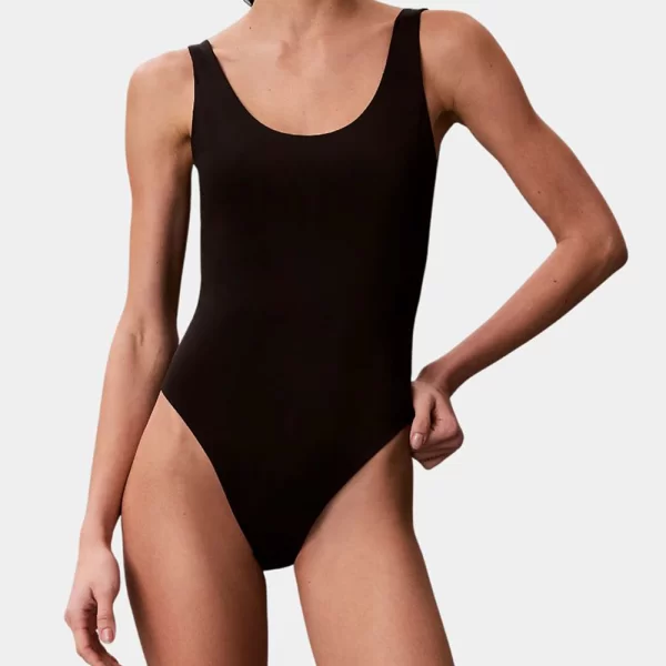 CALVIN KLEIN JEANS SCOOP BACK ONE PIECE LV00Q61205-UB1 Black