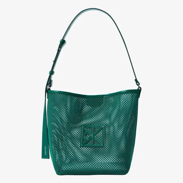 Calvin Klein CALVIN KLEIN JEANS EMBLEM MESH BUCKET LV04F3423G-L4G Green