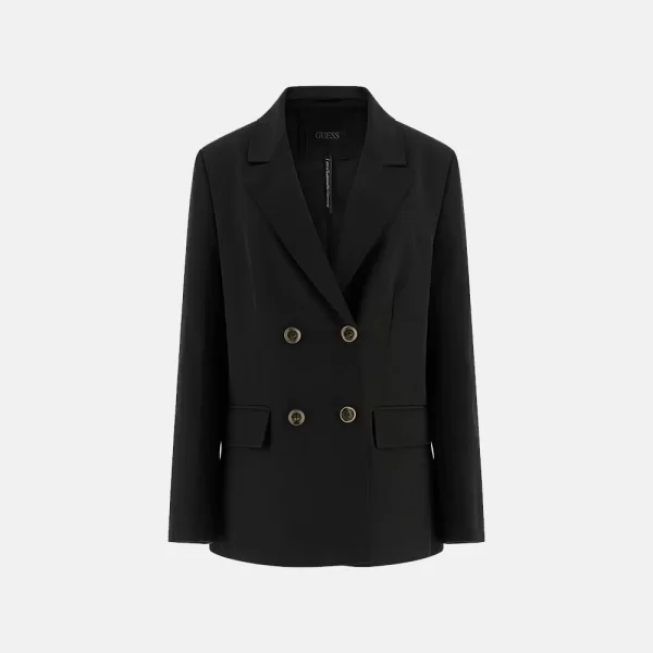 GUESS NAUSICA DOUBLE BREAST BLAZER ΣΑΚΑΚΙ ΓΥΝΑΙΚΕΙΟ W6RN44WH9Y2-JBLK Black