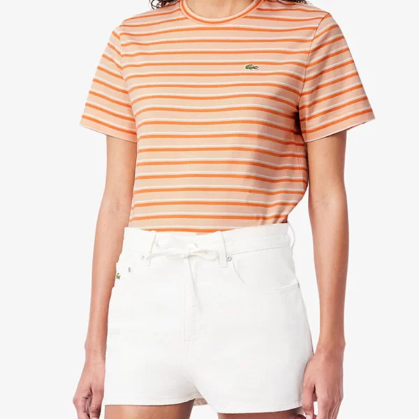 LACOSTE ΜΠΛΟΥΖΑ ΚΜ TEE-SHIRT SS 3TF7574-4AW Coral