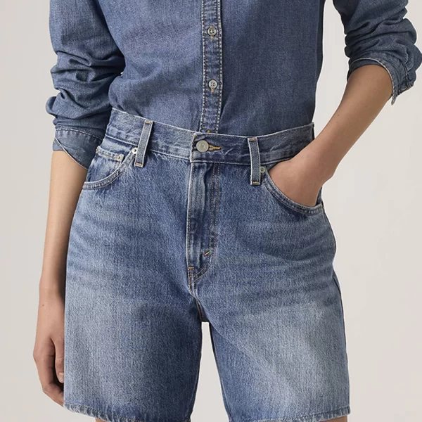 LEVIS HIGH BAGGY SHORT A9311-0005-0005 DenimBlue