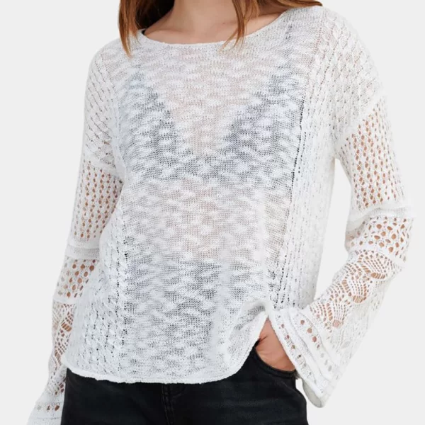 ATTRATTIVO ΜΠΛΟΥΖΑ 9P23388-EKROY OffWhite