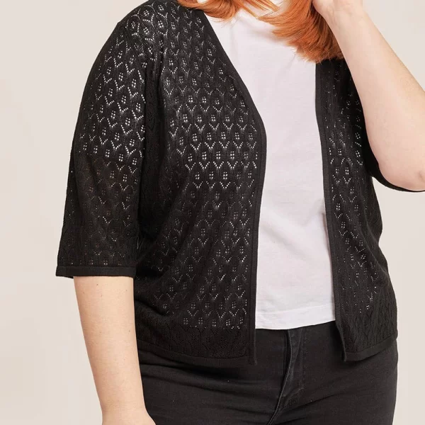 PARABITA Ζακέτα με openwork σχέδιο 012310708753-002 Black