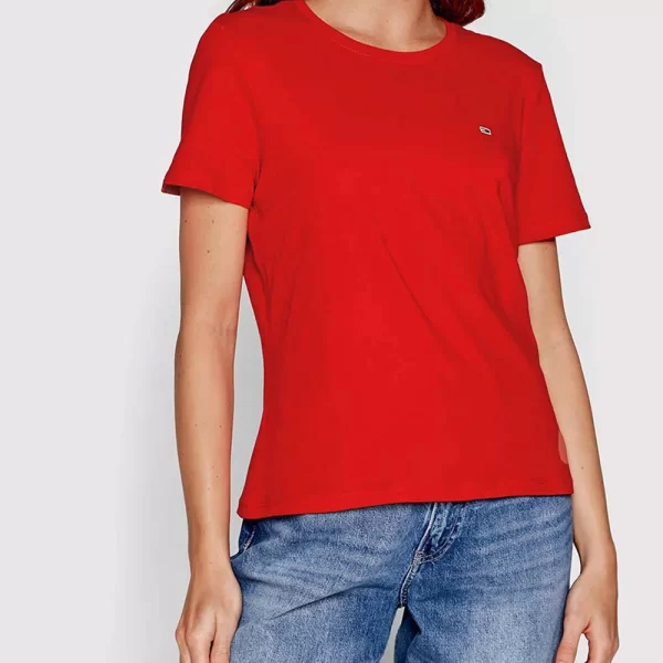 TOMMY JEANS TOMMY JEANS TJW JERSEY T-SHIRT DW0DW14616-XNL Red