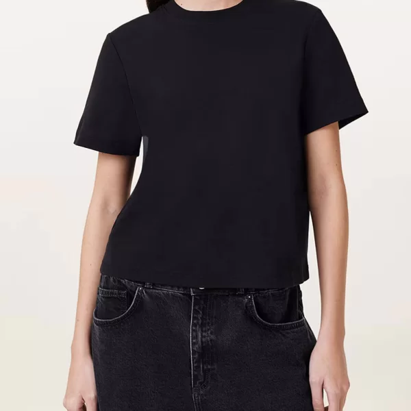 ALL SAINTS LISA TEE W020JZ-BLACK Black