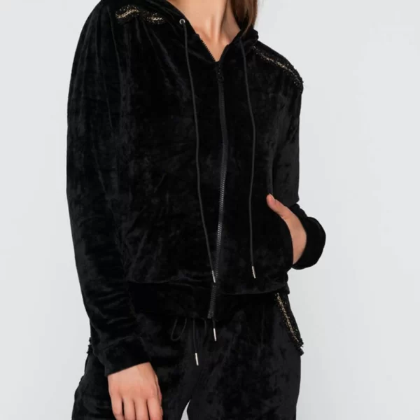 LUNA Balanced zip hoodie 7032-2 Black