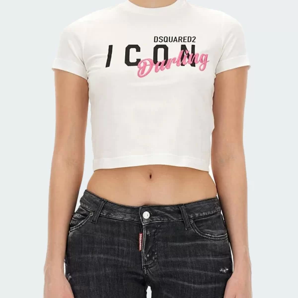 DSQUARED2 ΜΠΛΟΥΖΑ S80GC0064S24668-100 White