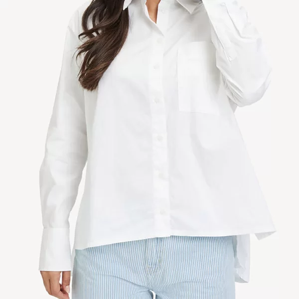 Tamaris TAMARIS CRATO Oversize Slit Blouse TAW0521-10001 White