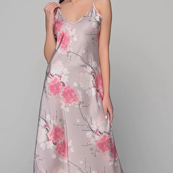 Milena by Paris MILENA ΝΥΧΤΙΚΟ ΜΑΞΙ + STRING ΣΑΤΕΝ 003433-023 Mixed