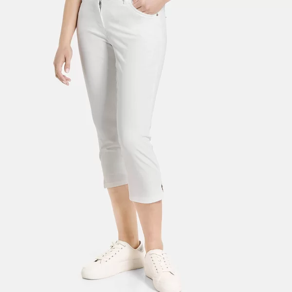GERRY WEBER PANT LEISURE CROPPED 222070-67965-99600 White
