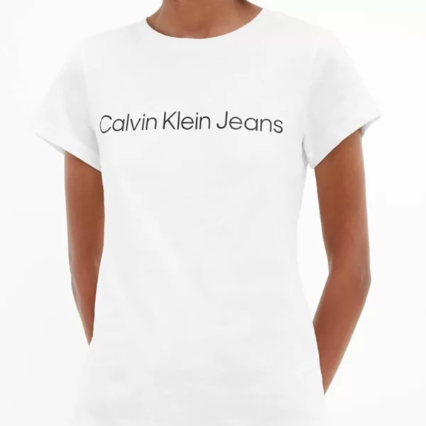 CALVIN KLEIN JEANS CORE INSTIT LOGO SLIM FIT TEE J20J220253-YAF White