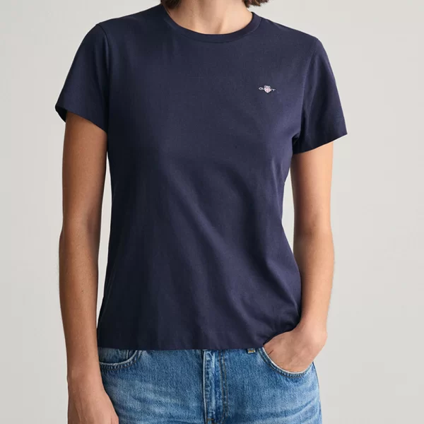 GANT ΜΠΛΟΥΖΑ ΚΜ REG SHIELD SS T-SHIRT REG SHIELD SS T-SHIRT 3GW4200200-433 DarkBlue