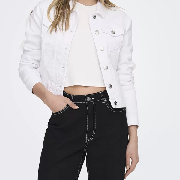 ONLY ONLWONDER DNM JACKET NOOS 15243147-WHITE White