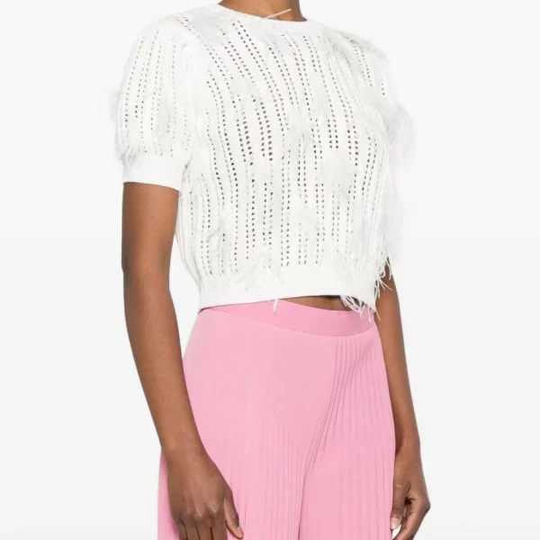 TWINSET ΠΛΕΚΤΟ 261TP3291-00059 White