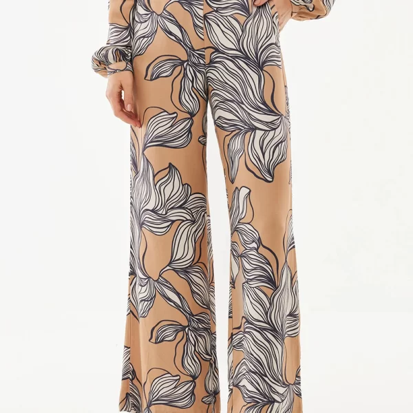 MEXX Graphic flower print pants wide leg MF007000361W-300007 Multi