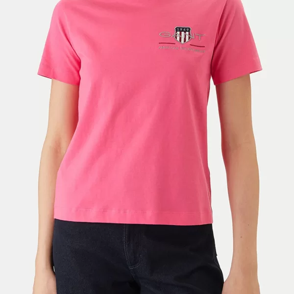 GANT ΜΠΛΟΥΖΑ ΚΜ REG ARCHIVE SHIELD SS T-SHIRT 3GW4200277-661 Fuchsia