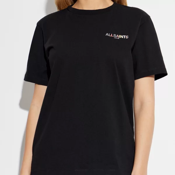 ALL SAINTS BLAZE BF TEE W032JE-BLACK Black