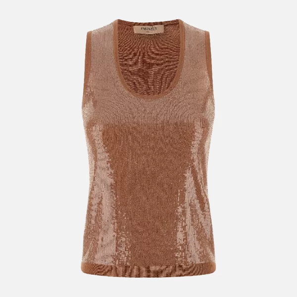 TWINSET ΤΟΠ 261TP3301-13168 Brown