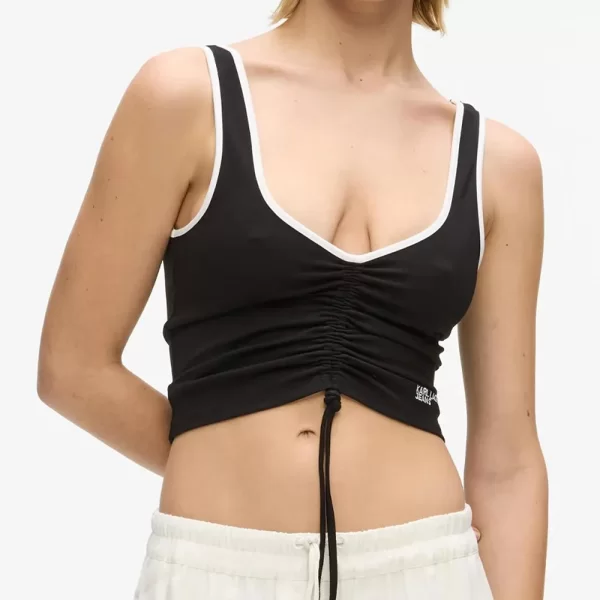 KARL LAGERFELD JEANS KLJ RUCHED BRALETTE B2W17051-999 Black