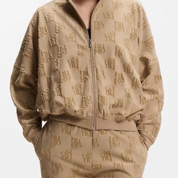 HUGO TERRYMONOGRAM_JACKET 10271234 01 50556831-232 SandyBrown