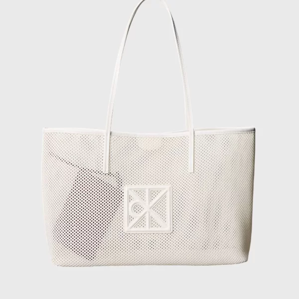 CALVIN KLEIN JEANS EMBLEM MESH TOTE LV04F3380G-4LX OffWhite