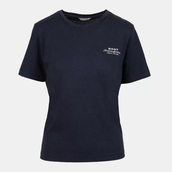 GANT ΜΠΛΟΥΖΑ ΚΜ REG GRAPHIC PRINT SS T-SHIRT 3GW4201487-433 DarkBlue