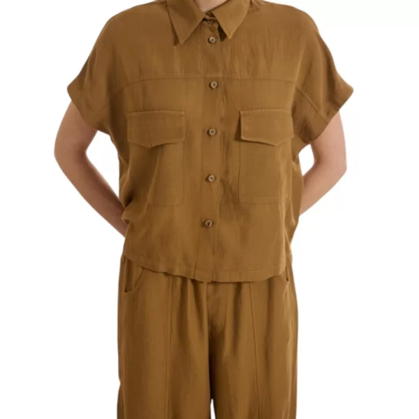 NAMASTE ΠΟΥΚΑΜΙΣΟ GORDON_1 SS0426032-DIJON Chocolate