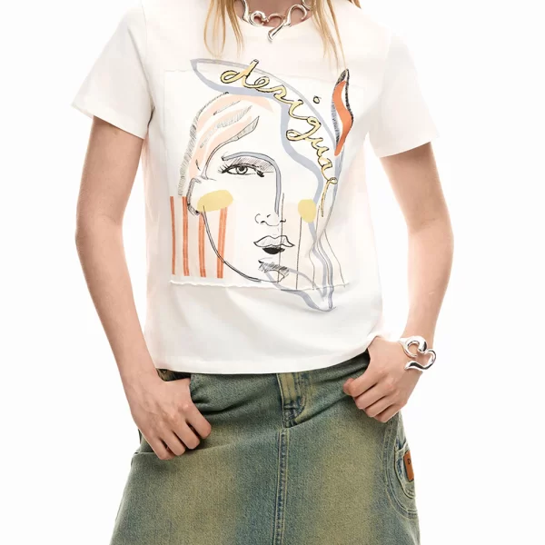 DESIGUAL TS_VILMA ΜΠΛΟΥΖΑ ΓΥΝΑΙΚΕΙΟ 26SWTK51-1000 White