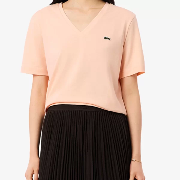 LACOSTE ΜΠΛΟΥΖΑ ΚΜ TEE-SHIRT SS 3TF7300-BIG Coral