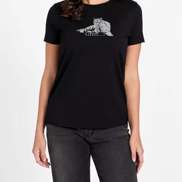 GUESS SS GRRRR R5 TEE ΜΠΛΟΥΖΑ ΓΥΝΑΙΚΕΙΟ W6RI48K49A1-JBLK Black