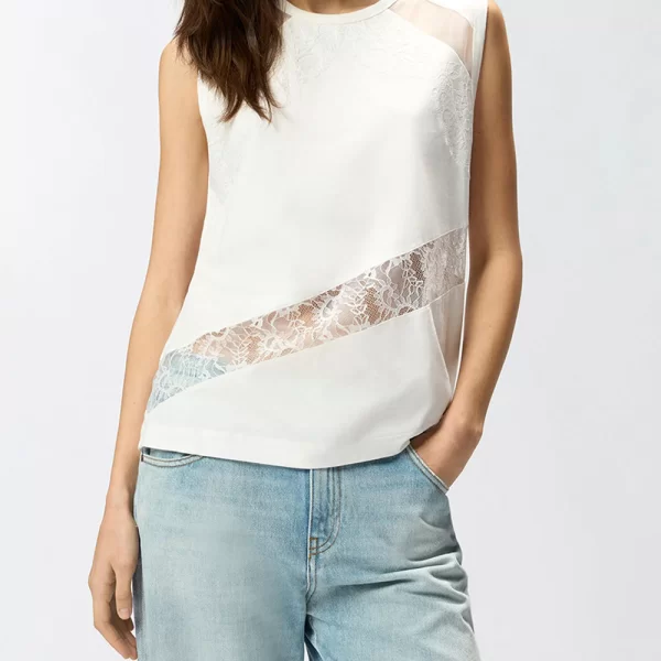 PINKO MOLLY MAGLIA JERSEY COTONE CON 106291A335-Z05 White