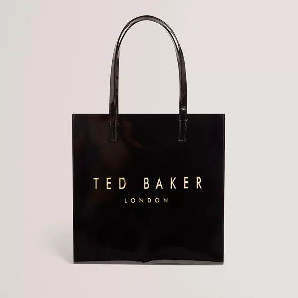 TED BAKER CRINKON Crinkle Large Icon Bag 283875-BLACK Black