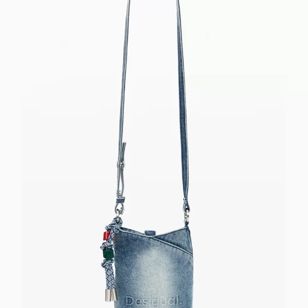 DESIGUAL MONE_HALF LOGO DENIM ΠΟΡΤΟΦΟΛΙ ΓΥΝΑΙΚΕΙΟ 26SAYD03-5005 DenimBlue