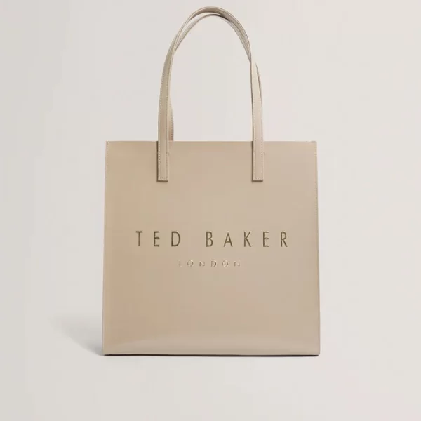 TED BAKER CRINKON Crinkle Large Icon Bag 283875-STONE Biege