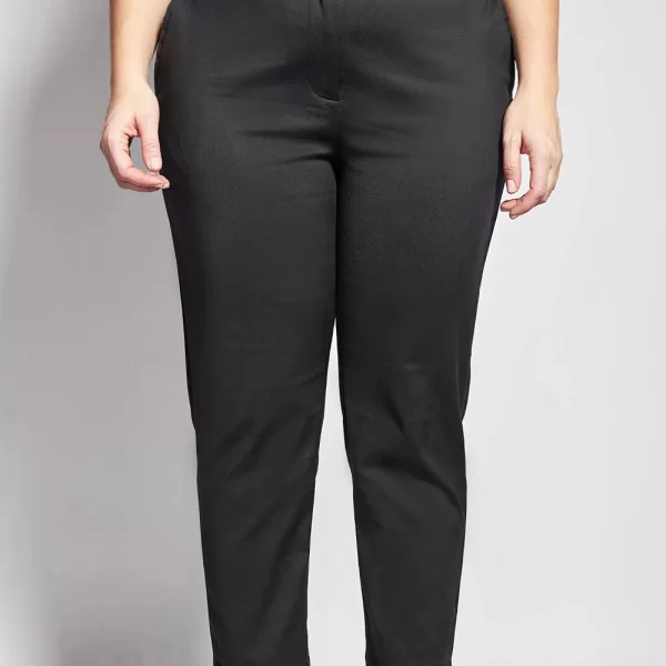 PARABITA Παντελόνι chino ανορθωτικό σε ίσια γραμμή 012610209706-002 Black