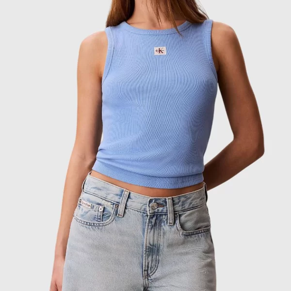 CALVIN KLEIN JEANS A - WVN LBL 2X2 CTTN LV047C201G-C32 Ciel