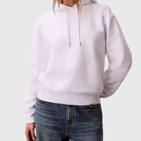 CALVIN KLEIN LS ARCHIVE TERRY PO HOOD LV047C224G-YAA White