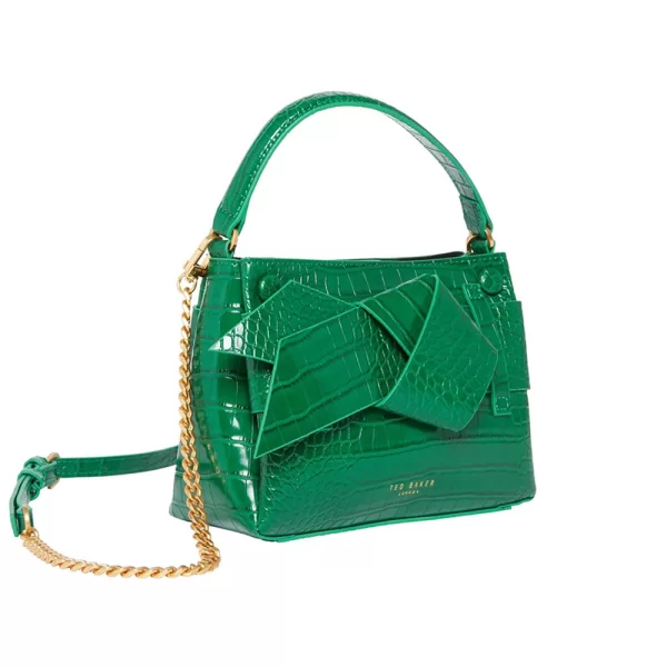 Ted Baker TED BAKER SSANSA Knot Bow Mini Top Handle Bag 282343-brt Green