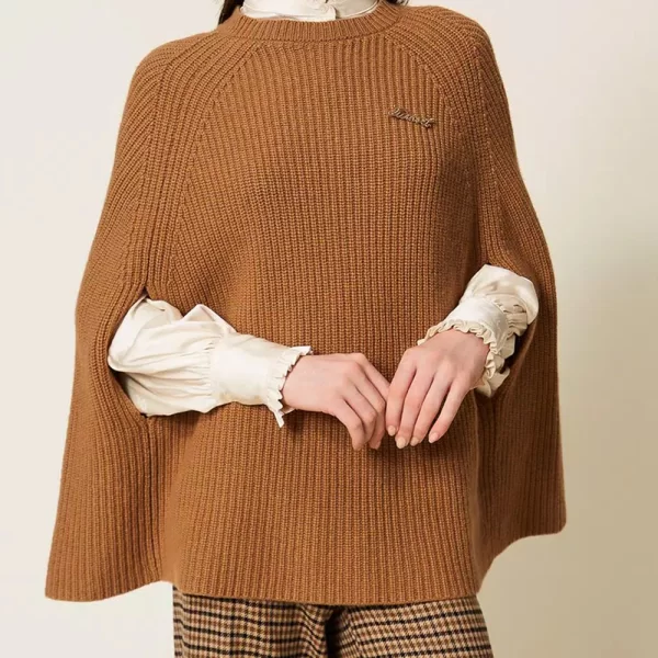 TWINSET ΠΟΝΤΣΟ 252TT3421-12538 Brown