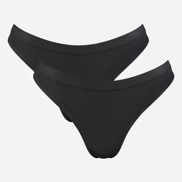 SLOGGI sloggi GO Sense Tanga 2P 10224864-0004 Black
