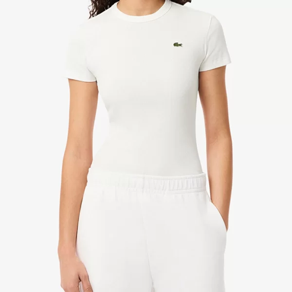 LACOSTE ΜΠΛΟΥΖΑ ΚΜ TEE-SHIRT 3TF5538-70V OffWhite