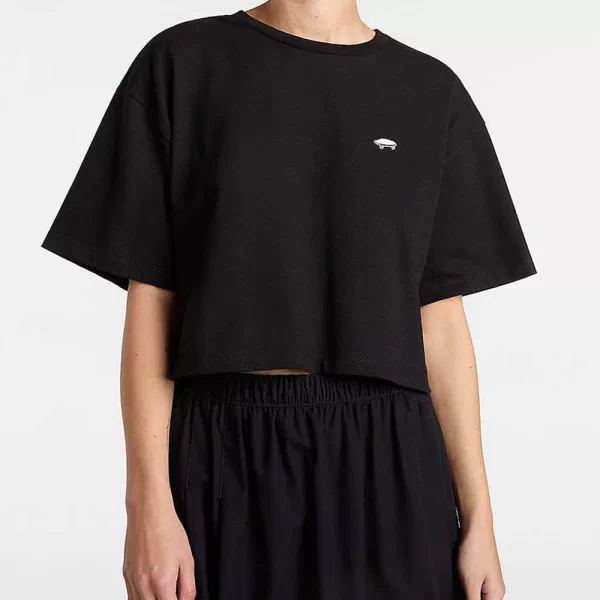 VANS W SALTON RELAX CROP SS VN000P5QBLK1-VNBLK Black