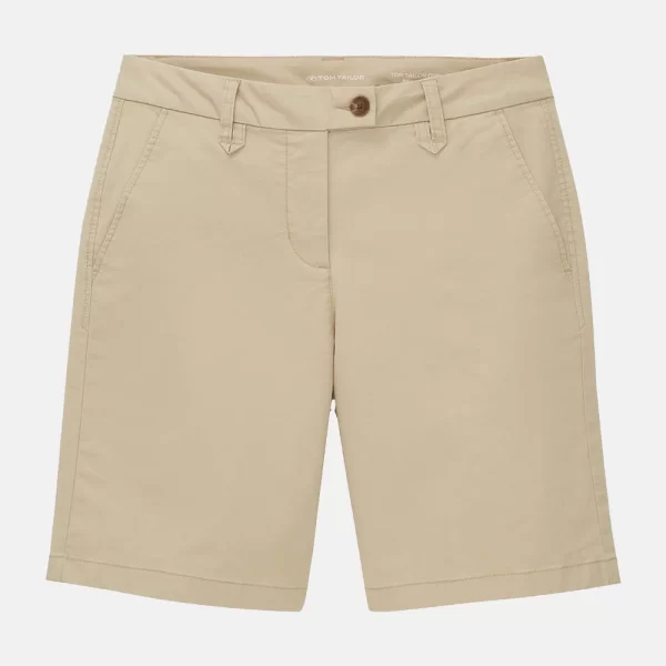 Tom Tailor TOM TAILOR CHINO BERMUDA ΠΑΝΤΕΛΟΝΙ ΓΥΝΑΙΚΕΙΟ 10406940-11485 Biege