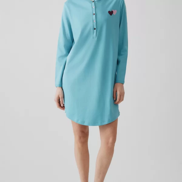 MINERVA ΝΥΧΤ.INTERL.ΠΑΤΛ.MATERNITY W26 90-52648-300 LightBlue