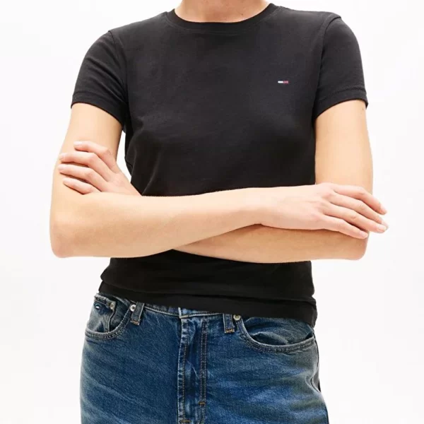 TOMMY JEANS TJW C-NECK TEE DW0DW20459-BDS Black