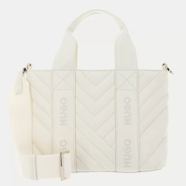 HUGO Becky QL_Tote Mini 10277938 01 50558422-118 OffWhite