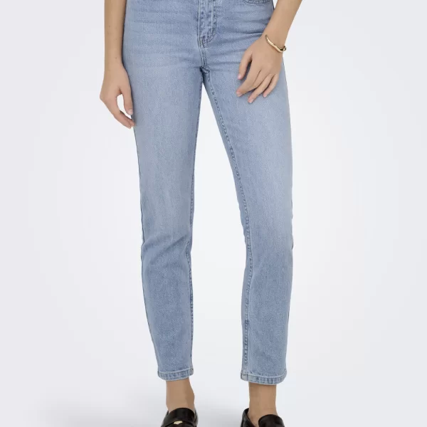 ONLY ONLEMILY HW STRAIGHT ANK DNM MAE009 NOOS 15361608-Light Blue Denim DenimLightBlue