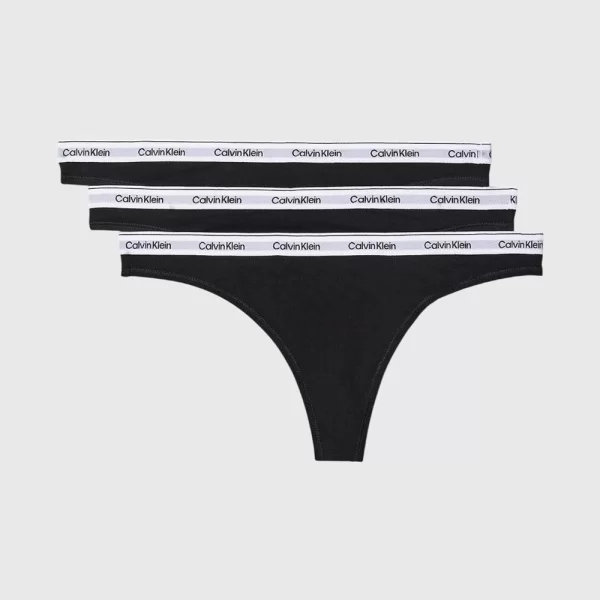 Calvin Klein CALVIN KLEIN JEANS THONG 3PK 000QD5209E-UB1 Black
