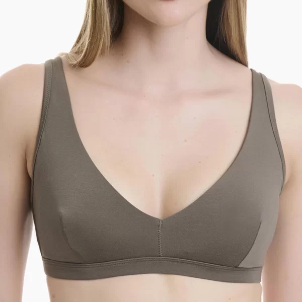 WALK ΓΥΝΑΙΚΕΙΟ ΤΡΙΓΩΝΙΚΟ BRALETTE BAMBOO W2213-85 Olive