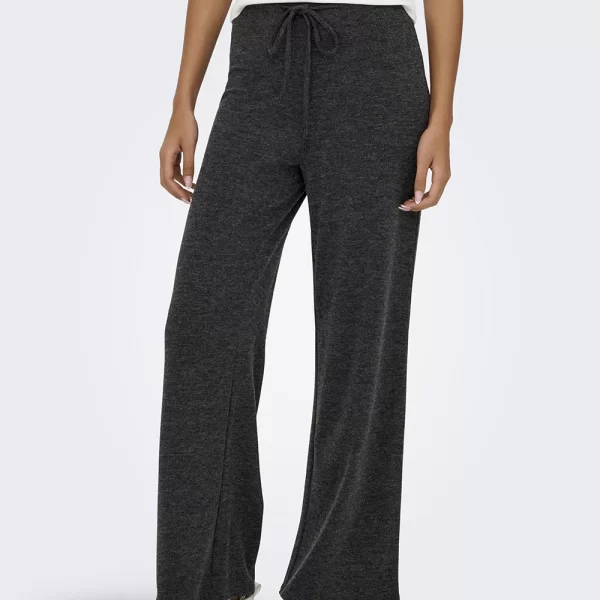 ONLY ONLKAYA LIFE WIDE PANTS JRS 15364783-Dark Grey Melange DarkGray